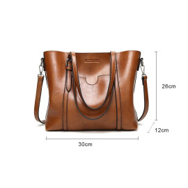 ACELURE Women bag Oil wax Women's Leather Handbags Luxury Lady Hand Bags With Purse Pocket Women messenger bag Big Tote Sac Bols