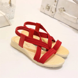 Women Summer Flat Peep Toe Sandals