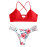 Swimwear Swimsuit Women's Swimming Suit Bikini 2020 Women's Bikini Cut Flower Two Piece Swimsuit Pushups Swimwear Beachwear #C