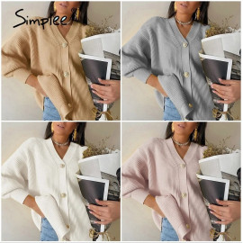 Simplee Casual Long knitted Women Cardigan