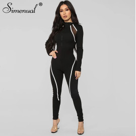 Simenual Fitness Casual Sporty Rompers Womens Jumpsuit
