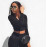 Sexy V Neck Knitted Tracksuit Two Piece Set