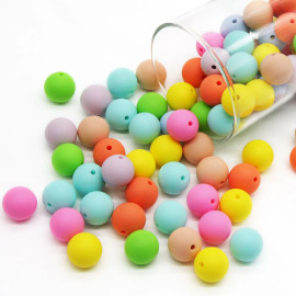Food Grade Silicone Beads 20pc Round 9mm - Teething & Jewellery