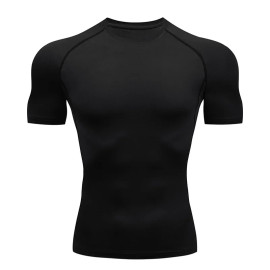 Men's Compression Running T-Shirt - Quick Dry Gym Sportswear