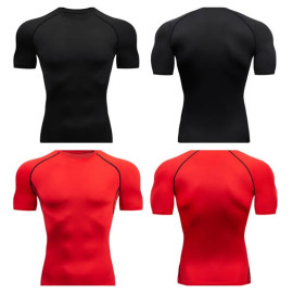 Men's Compression Running T-Shirt - Quick Dry Gym Sportswear