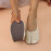Women's Leather Toe Separator Loafers - Comfortable Slip-On Flats