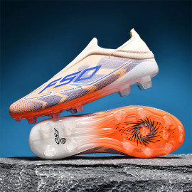 Professional Men's Football Boots with Long Spike Cleats