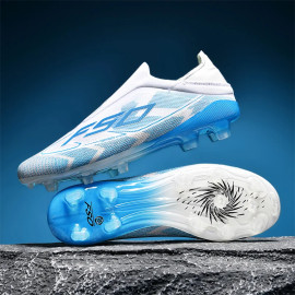 Professional Men's Football Boots with Long Spike Cleats